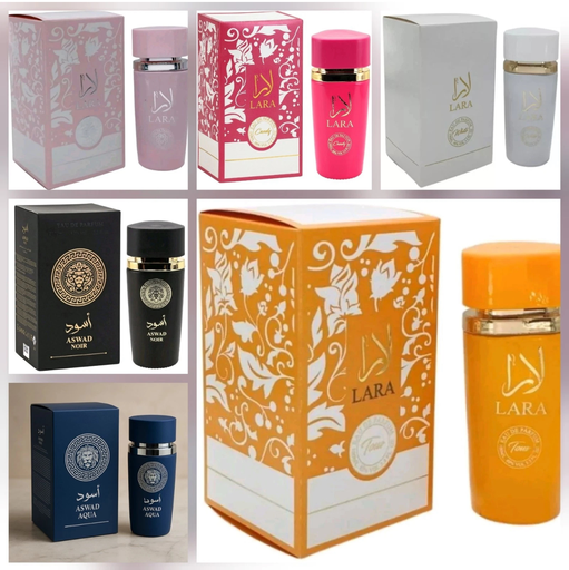 6x Lara Perfume Bundle Unisex Eau de Parfum Fragrance For Him And Her 100ml