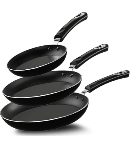 Bonappetit Fry Pan Set 3 Pieces - Brand New